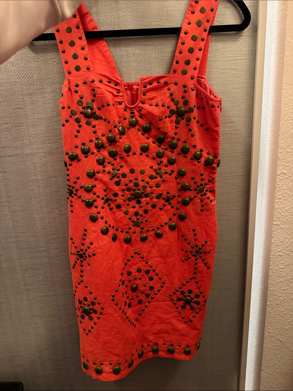 Women's Coral Stud-Embellished Tank Dress